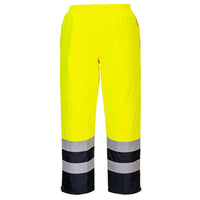 Portwest Hi-Vis Lined Rain Pants