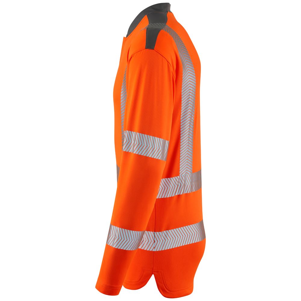 Leo Workwear Watermouth Leo Ecoviz Coolmax High Performance Sleeved T-Shirt Hi Vis