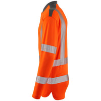 Leo Workwear Watermouth Leo Ecoviz Coolmax High Performance Sleeved T-Shirt Hi Vis