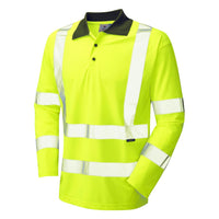Leo Workwear Woolsery Leo Ecoviz Performance Sleeved Polo Shirt