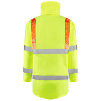Leo Workwear Putford Leo Ecoviz 4K Baffle Lined Anorak With Red Braces