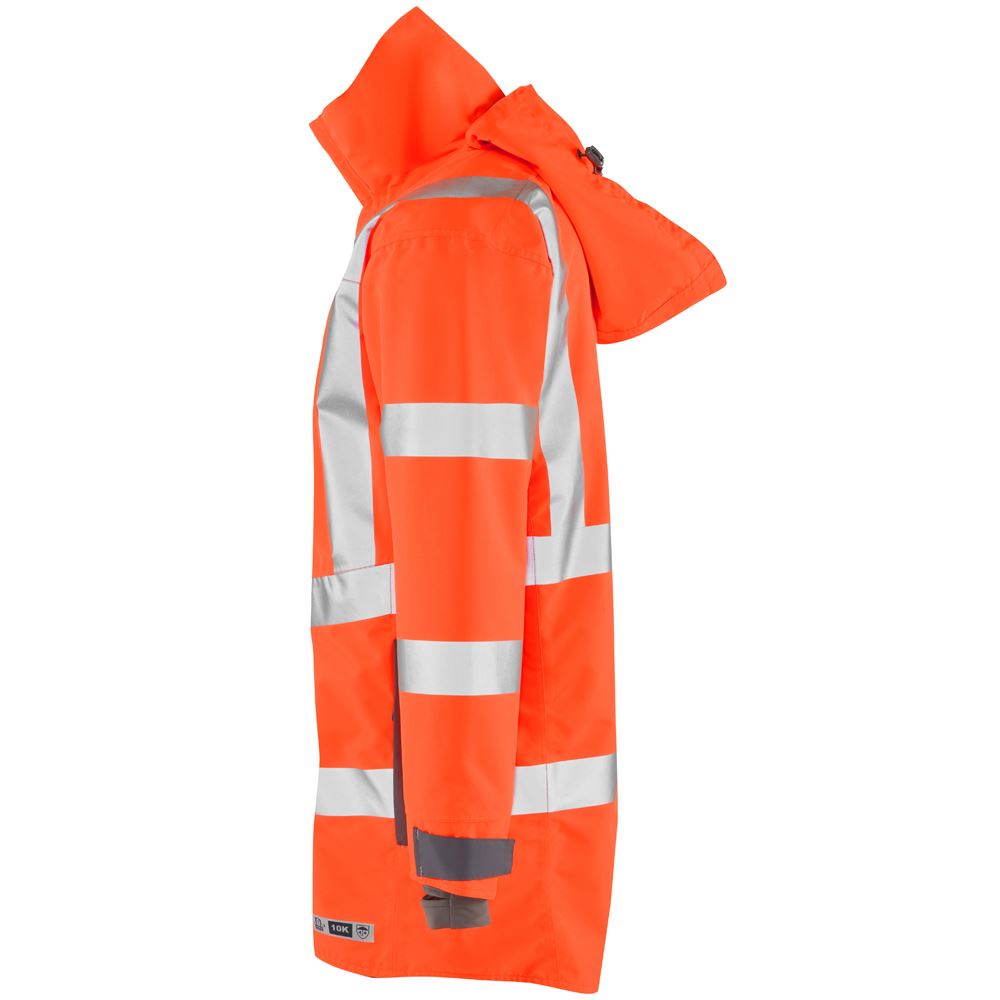 Leo Workwear Eastleigh Leo Ecoviz 10K Performance Breathable Anorak Hi Vis Jacket Coat
