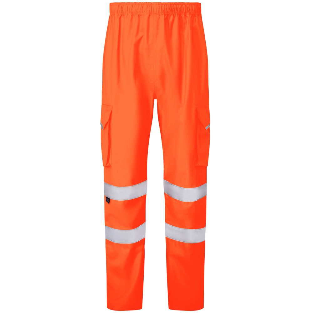 Leo Workwear Appledore Leo Ecoviz 4K Cargo Overtrouser Waterproof Reflective
