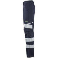 Leo Workwear Winswell Leo Ecoviz Womens Lightweight Polyester Stretch Cargo Trouser Hi Vis