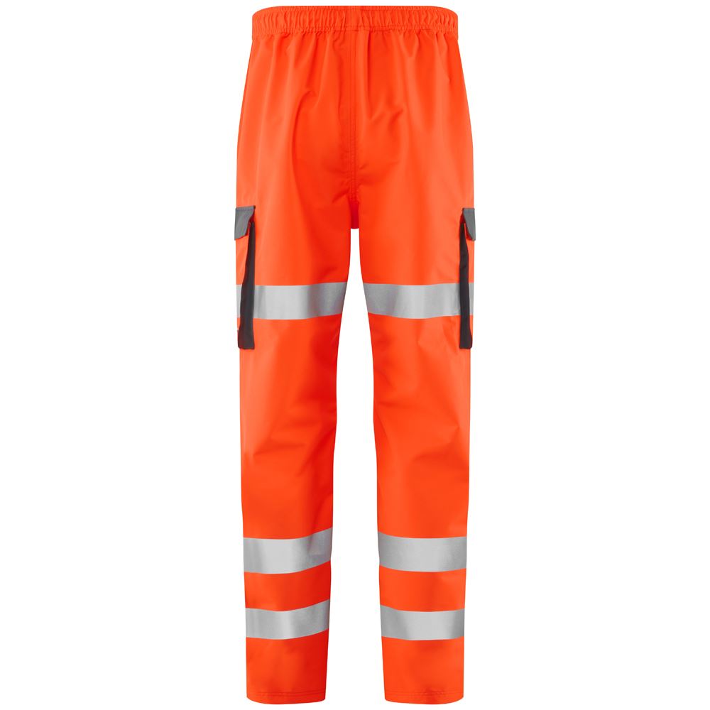 Leo Workwear Westleigh Leo Ecoviz 10K Performance Breathable Overtrouser Hi Vis
