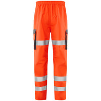 Leo Workwear Westleigh Leo Ecoviz 10K Performance Breathable Overtrouser Hi Vis