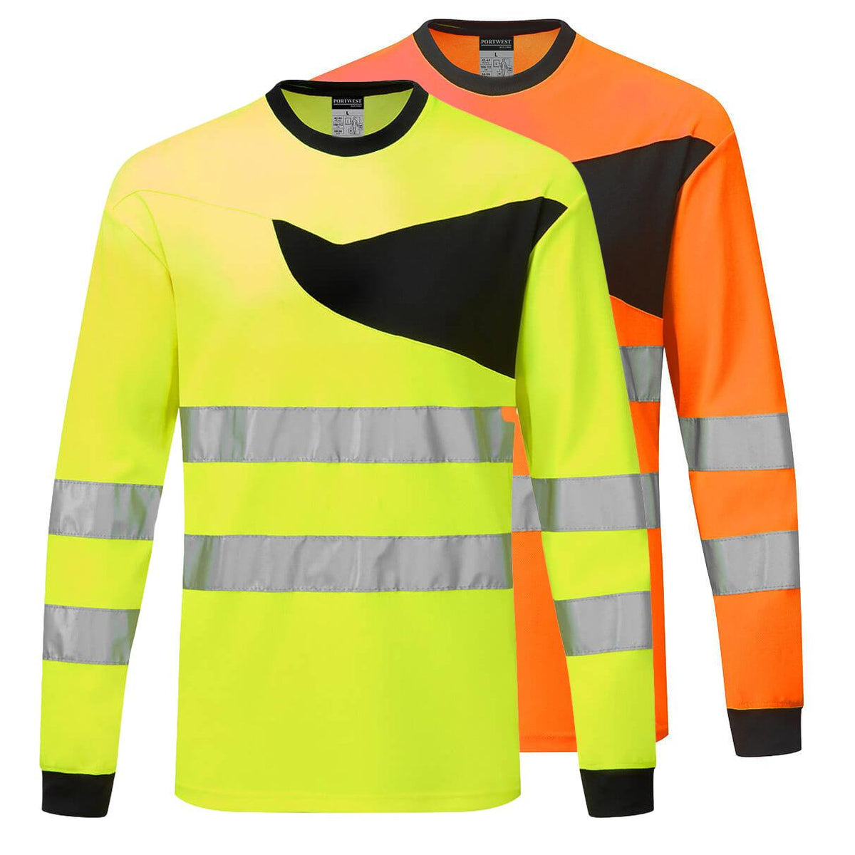 Portwest PW2 Hi-Vis Long Sleeve T-Shirt