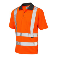 Leo Workwear Rockham Leo Ecoviz Performance Polo Shirt Hi Vis Class 2