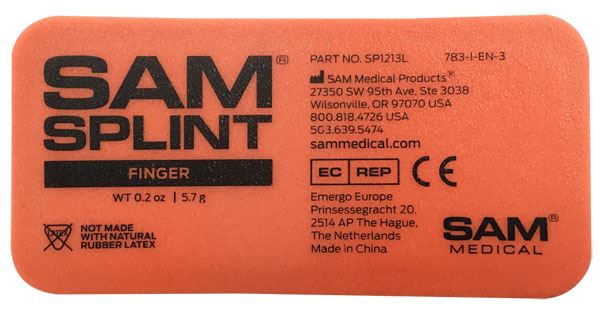 Sam Medical Splint Finger 9.5 x 4.6cm