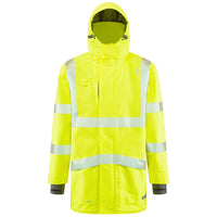 Leo Workwear Clovelly Leo Ecoviz 15K Performance+ Breathable Anorak Hi Vis