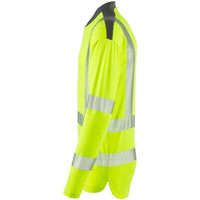 Leo Workwear Watermouth Leo Ecoviz Coolmax High Performance Sleeved T-Shirt Hi Vis