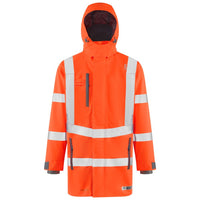 Leo Workwear Eastleigh Leo Ecoviz 10K Performance Breathable Anorak Hi Vis Jacket Coat