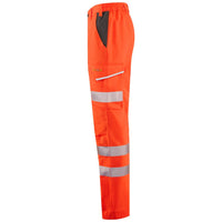 Leo Workwear Winsford Leo Ecoviz Lightweight Polyester Stretch Cargo Trouser Hi Vis Class1