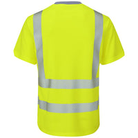 Leo Workwear Larkstone Leo Ecoviz Performance+ T-Shirt Hi Vis Rail Spec