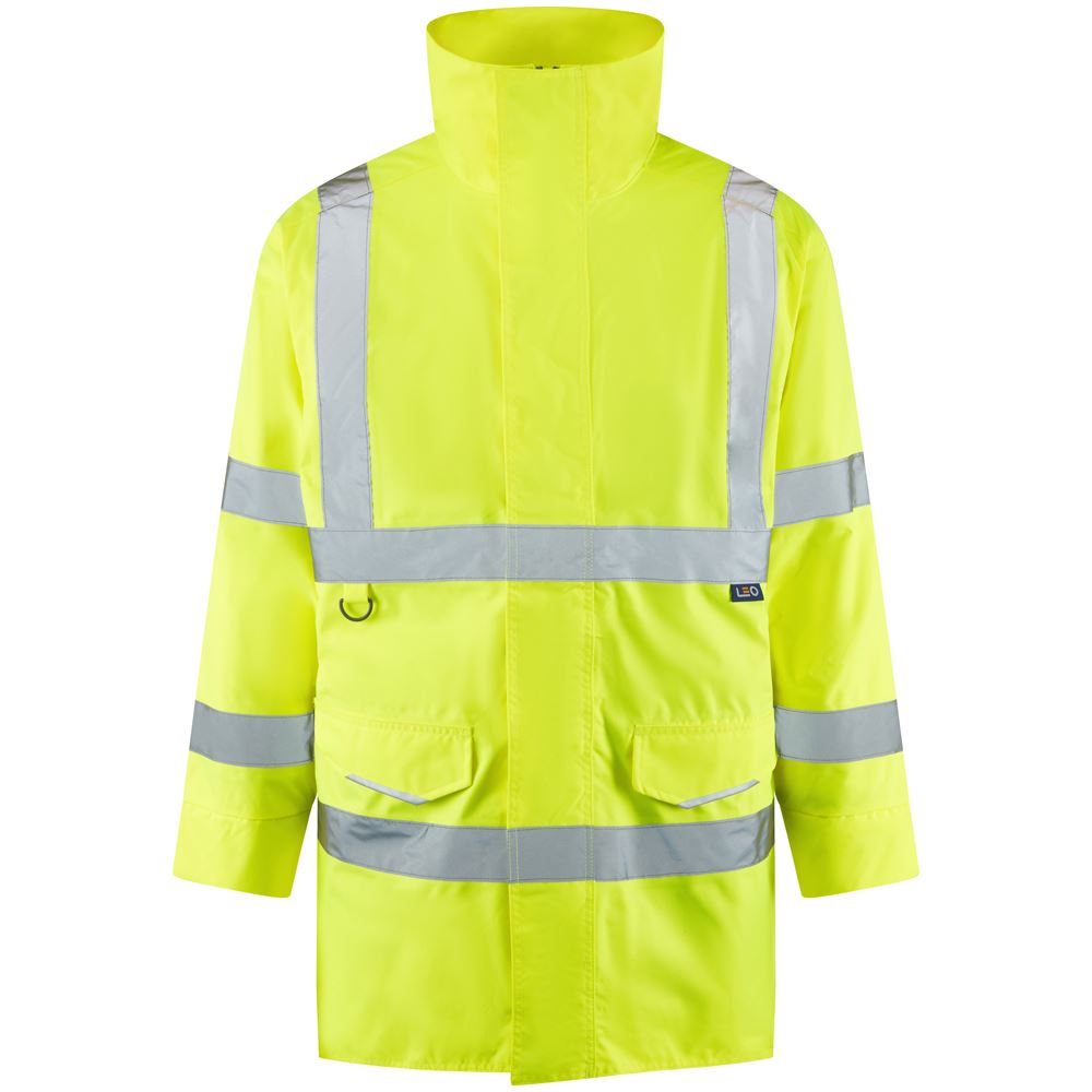 Leo Workwear Tawstock Leo Ecoviz 4K Baffle Lined Anorak Waterproof Jacket Coat