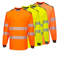 Portwest PW3 Hi-Vis Long Sleeve T-Shirt