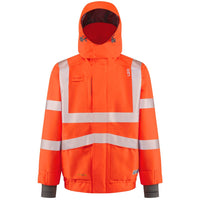Leo Workwear Dartmoor Leo Ecoviz 15K Performance+ Breathable Bomber Jacket Hi Vis Class 3