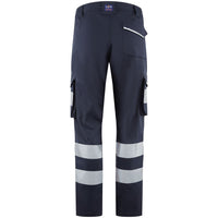 Leo Workwear Winswell Leo Ecoviz Womens Lightweight Polyester Stretch Cargo Trouser Hi Vis