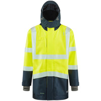 Leo Workwear Clovelly Leo Ecoviz 15K Performance+ Breathable Anorak Hi Vis