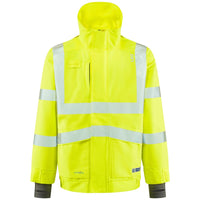 Leo Workwear Dartmoor Leo Ecoviz 15K Performance+ Breathable Bomber Jacket Hi Vis Class 3