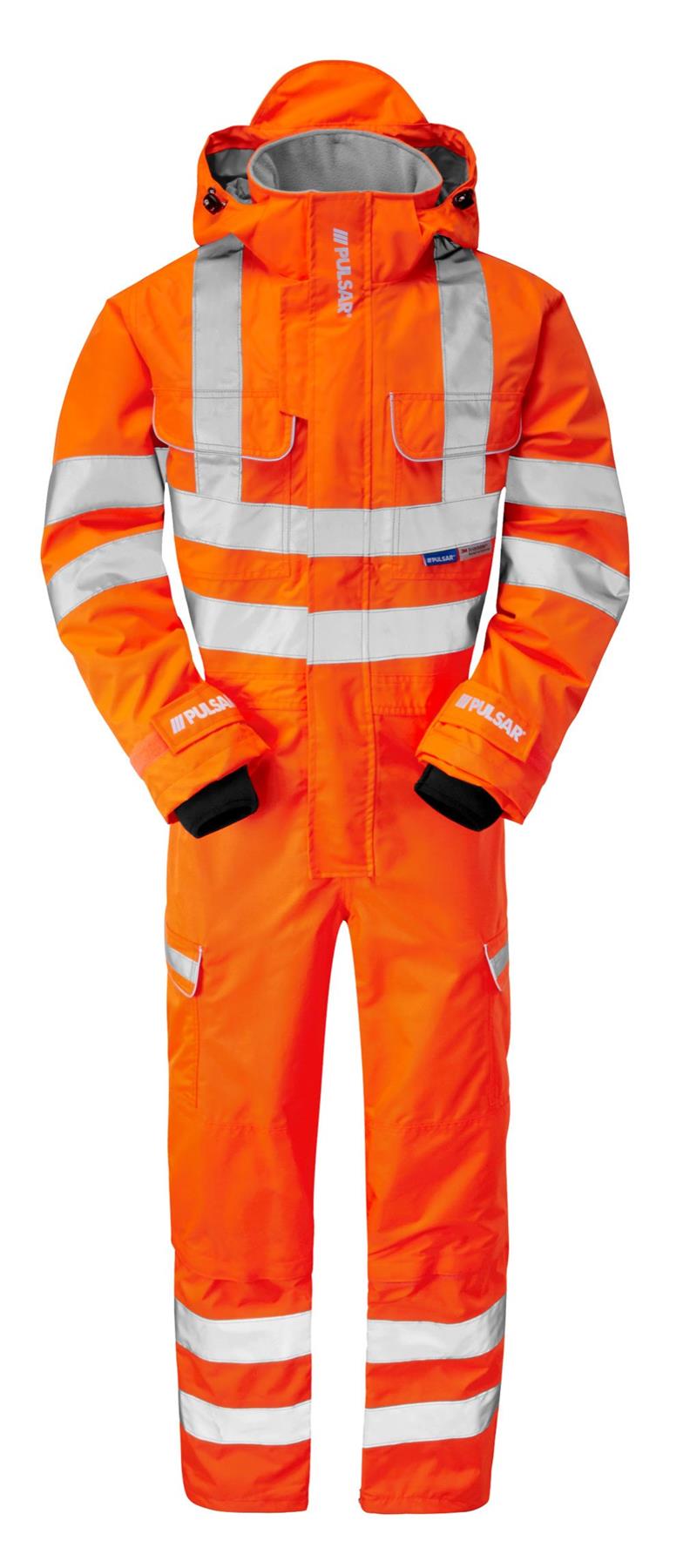 Pulsar Protect Hi Vis Mesh Lined Coverall - Recycled Content (Orange)