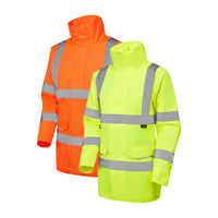 Leo Workwear Cheristow Leo Ecoviz 4K Womens Baffle Lined Anorak Hi Vis Coat