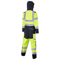 Leo Workwear Honeychurch Leo Ecoviz 10Kx Performance+ Womens Breathable 2-Part Coverall Hi Vis Stretch