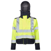 Leo Workwear Honeychurch Leo Ecoviz 10Kx Performance+ Womens Breathable 2-Part Coverall Hi Vis Stretch
