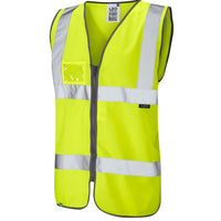 Leo Workwear Rumsam Leo Ecoviz Zipped Waistcoat With Id Pocket