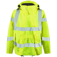 Leo Workwear Rosemoor Womens Jacket With Maternity Expander Cl 3 Hi Vis Breathable