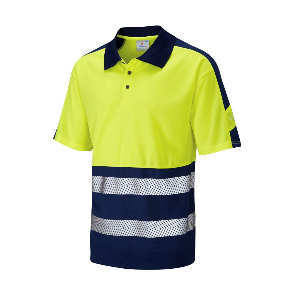 Leo Workwear Watersmeet Leo Ecoviz Performance+ Dual Colour Polo Shirt