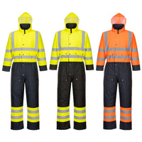 Portwest Hi-Vis Contrast Coverall - Lined