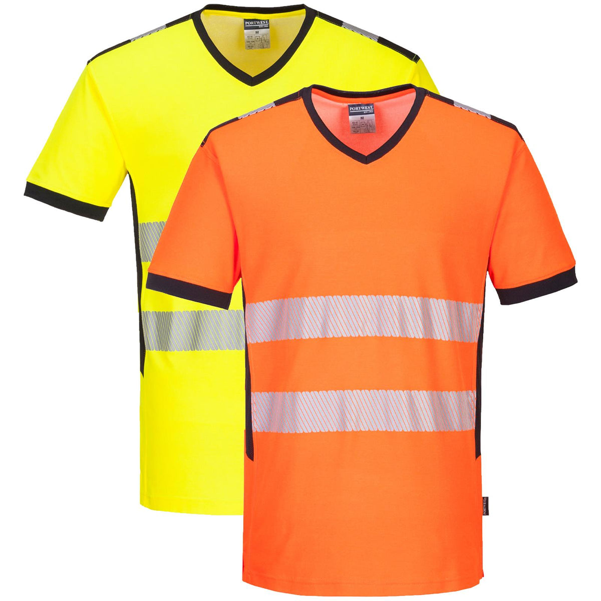 Portwest PW3 Hi-Vis V-Neck T-Shirt