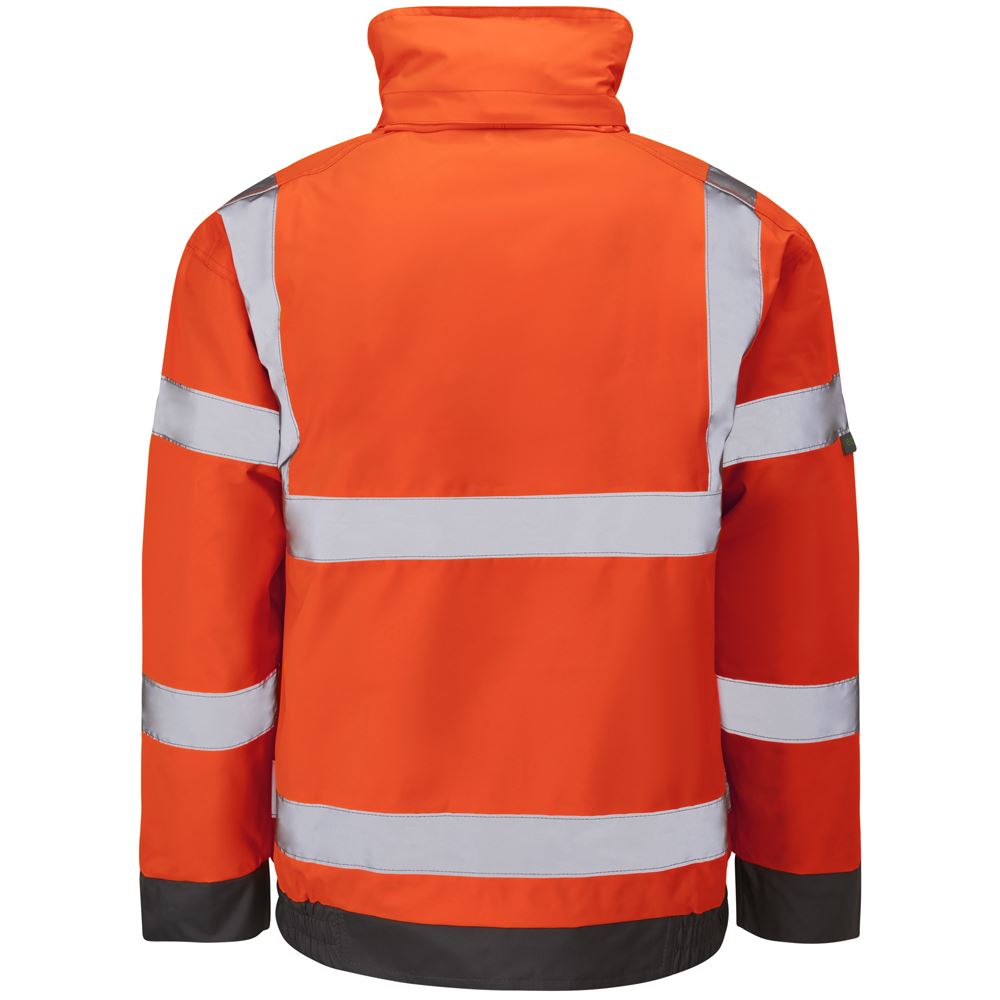 Leo Workwear Chivenor Leo Ecoviz 4K Baffle Lined Bomber Jacket Hi Vis Class 3
