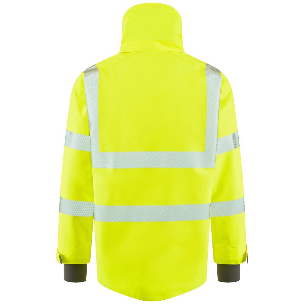 Leo Workwear Dartmoor Leo Ecoviz 15K Performance+ Breathable Bomber Jacket Hi Vis Class 3