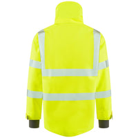 Leo Workwear Dartmoor Leo Ecoviz 15K Performance+ Breathable Bomber Jacket Hi Vis Class 3