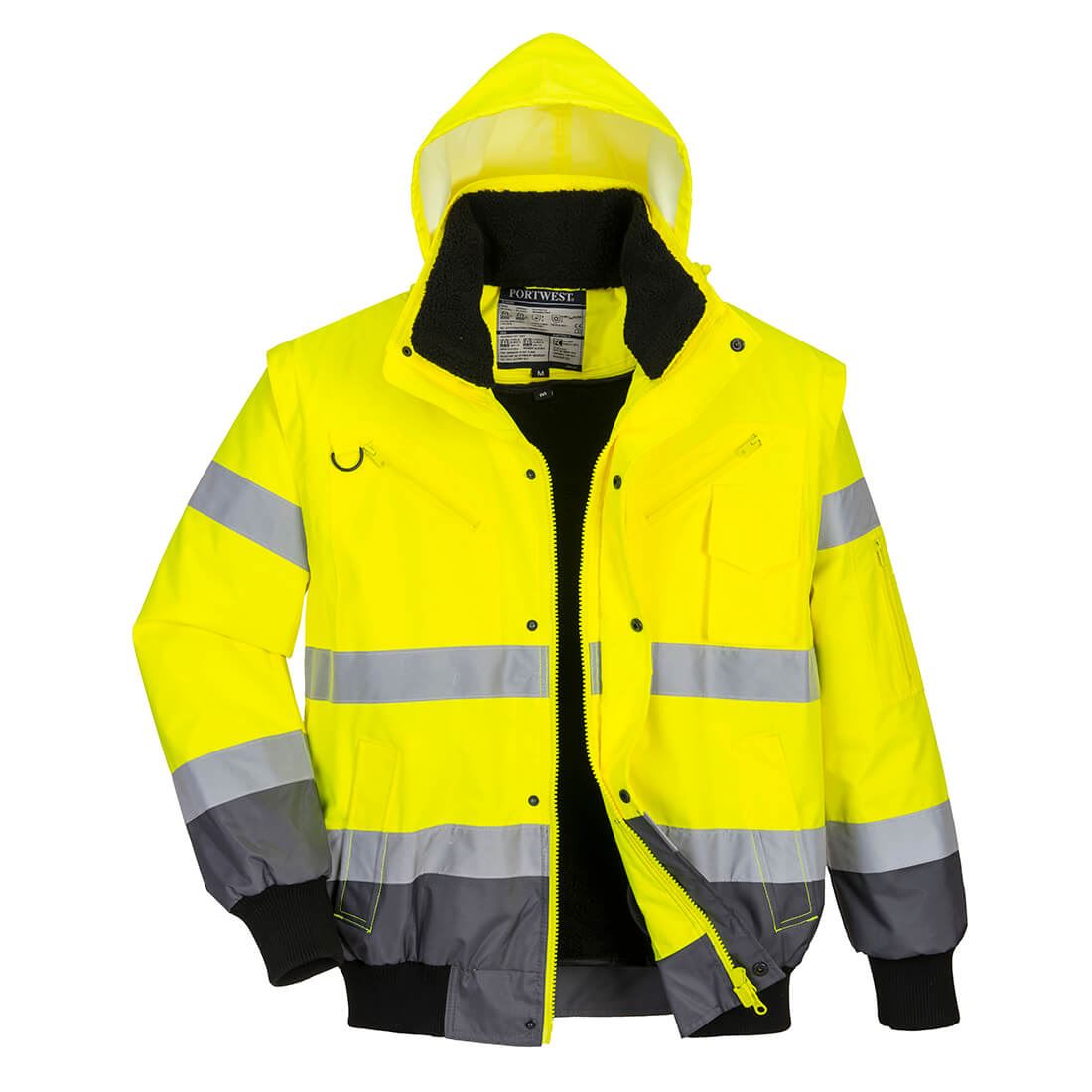 Portwest Hi-Vis Contrast Bomber JacketS