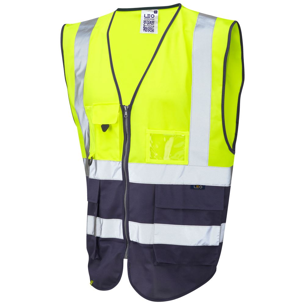 Leo Workwear Lynton Leo Ecoviz Superior Waistcoat