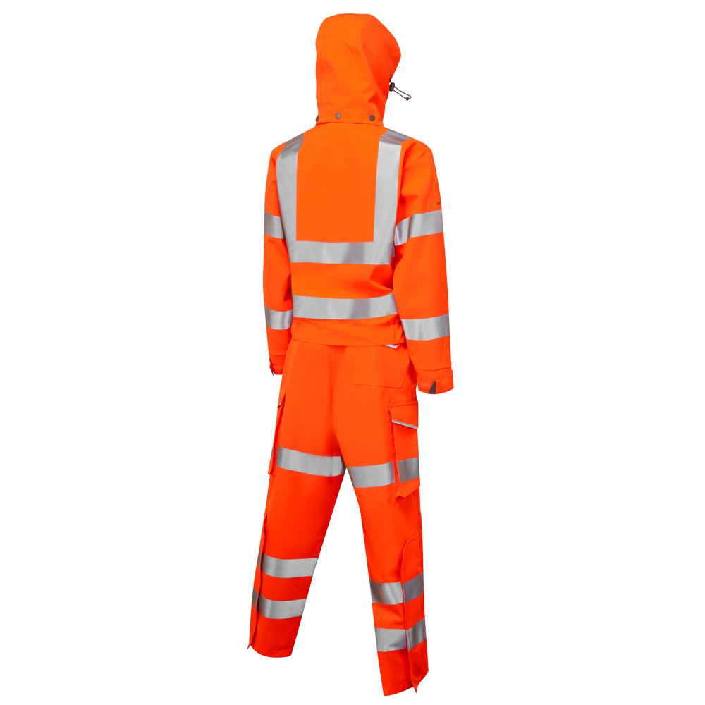 Leo Workwear Honeychurch Leo Ecoviz 10Kx Performance+ Womens Breathable 2-Part Coverall Hi Vis Stretch