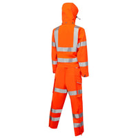Leo Workwear Honeychurch Leo Ecoviz 10Kx Performance+ Womens Breathable 2-Part Coverall Hi Vis Stretch