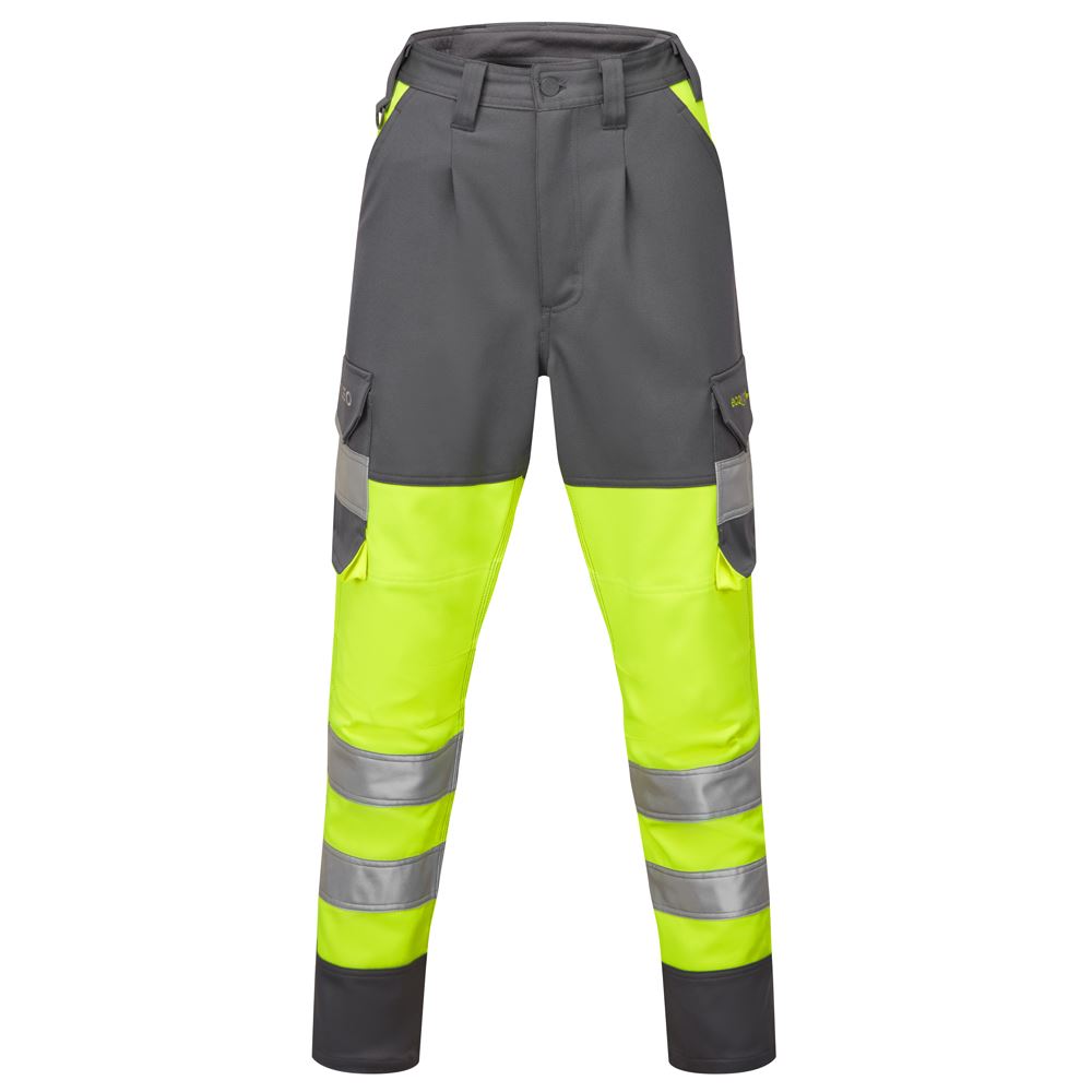 Leo Workwear Beckamoor Leo Ecoviz Womens Stretch Cargo Trouser Hi Vis