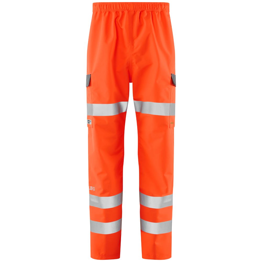 Leo Workwear Westleigh Leo Ecoviz 10K Performance Breathable Overtrouser Hi Vis