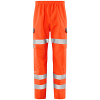 Leo Workwear Westleigh Leo Ecoviz 10K Performance Breathable Overtrouser Hi Vis