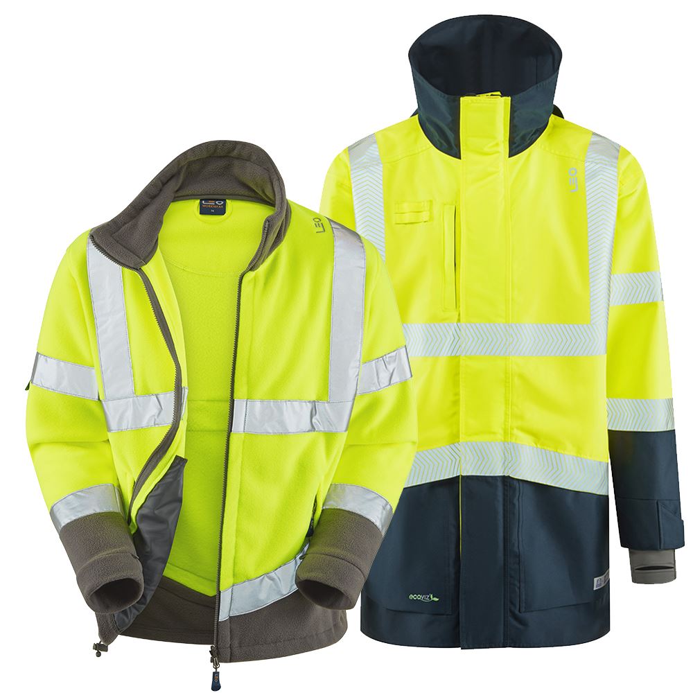 Leo Workwear Clovelly + Hartland Leo 3-In-1 Anorak + Fleece Jacket
