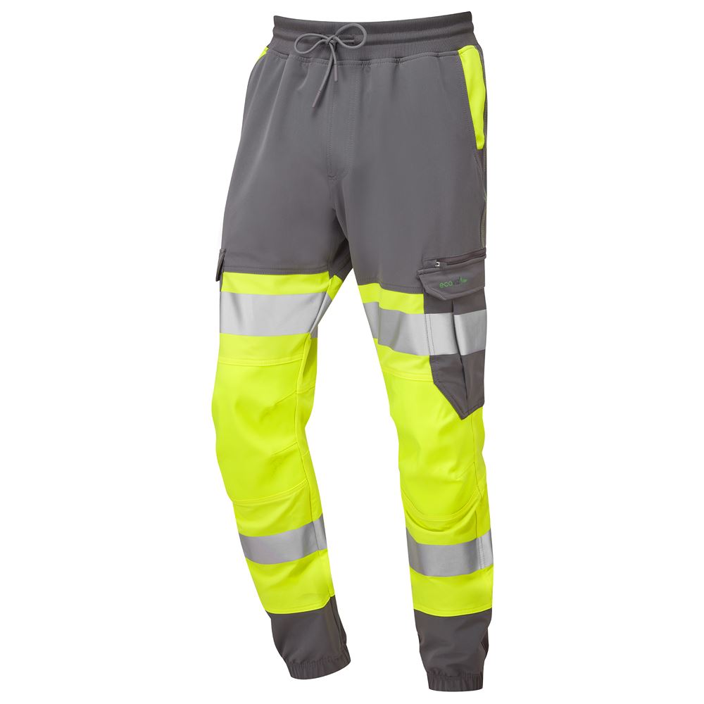 Leo Workwear Hawkridge Leo Ecoviz High Performance 4X Stretch Trouser Hi Vis Jogging