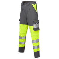 Leo Workwear Beckamoor Leo Ecoviz Womens Stretch Cargo Trouser Hi Vis