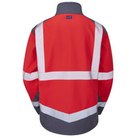 Leo Workwear Bowden Leo Ecoviz Softshell Jacket Hi Vis