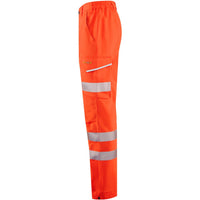 Leo Workwear Winsford Leo Ecoviz Lightweight Polyester Stretch Cargo Trouser Hi Vis Class1