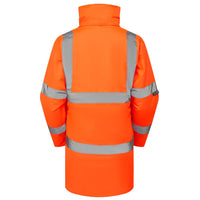 Leo Workwear Cheristow Leo Ecoviz 4K Womens Baffle Lined Anorak Hi Vis Coat