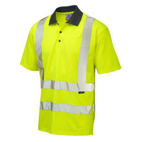 Leo Workwear Rockham Leo Ecoviz Performance Polo Shirt Hi Vis Class 2